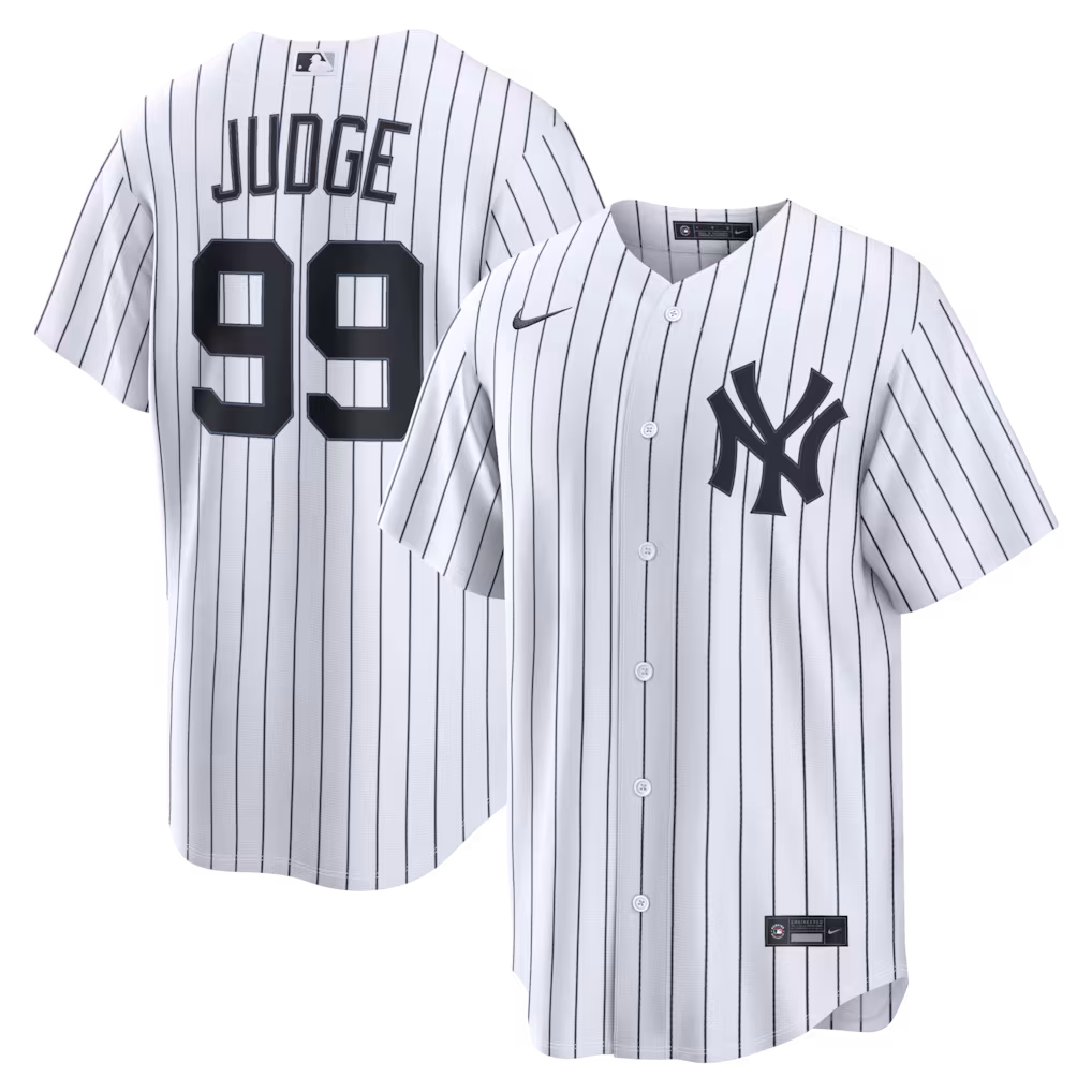 Men's New York Yankees Aaron Judge Nike White Home Replica Jersey - Jersey