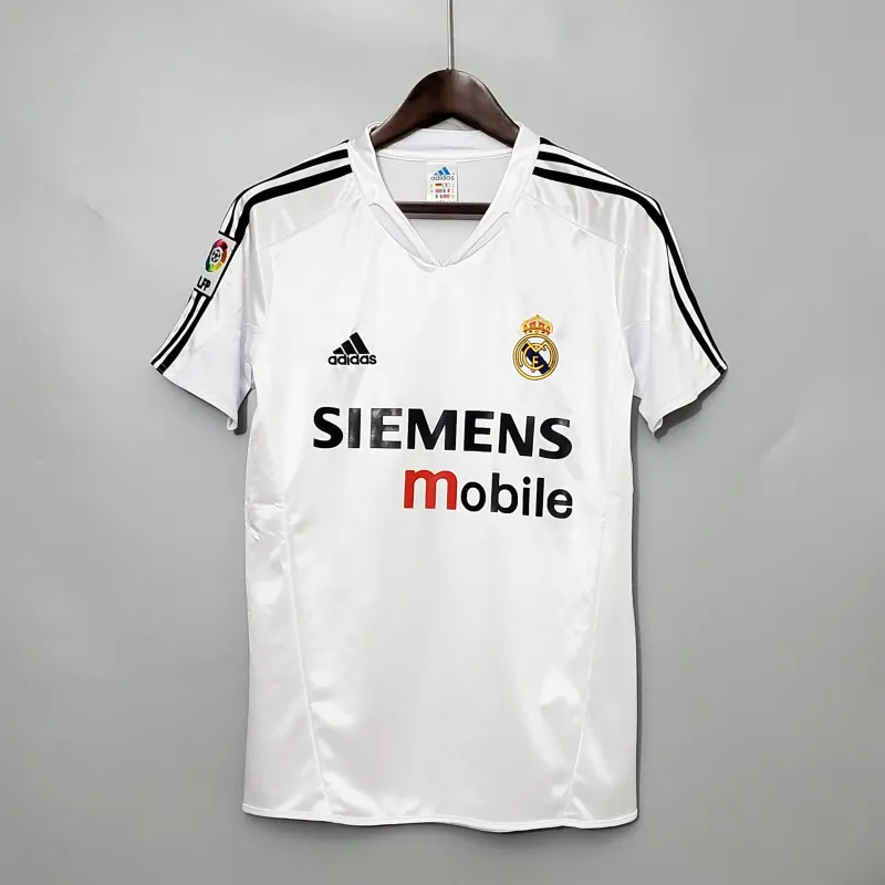 Real Madrid Retro Jersey Home Custom Soccer Shirt 2004-05 - Jersey