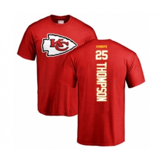 Football Kansas City Chiefs #25 Darwin Thompson Red Backer T-Shirt - Jersey