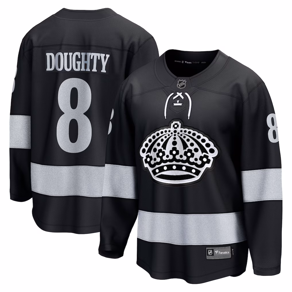 Men's Los Angeles Kings Drew Doughty Fanatics Black Alternate Breakaway Jersey - Jersey