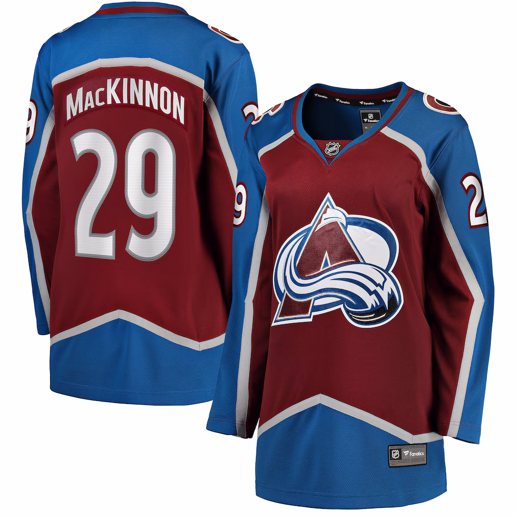 Women's Colorado Avalanche Nathan MacKinnon Fanatics Maroon Home Breakaway Jersey - Jersey