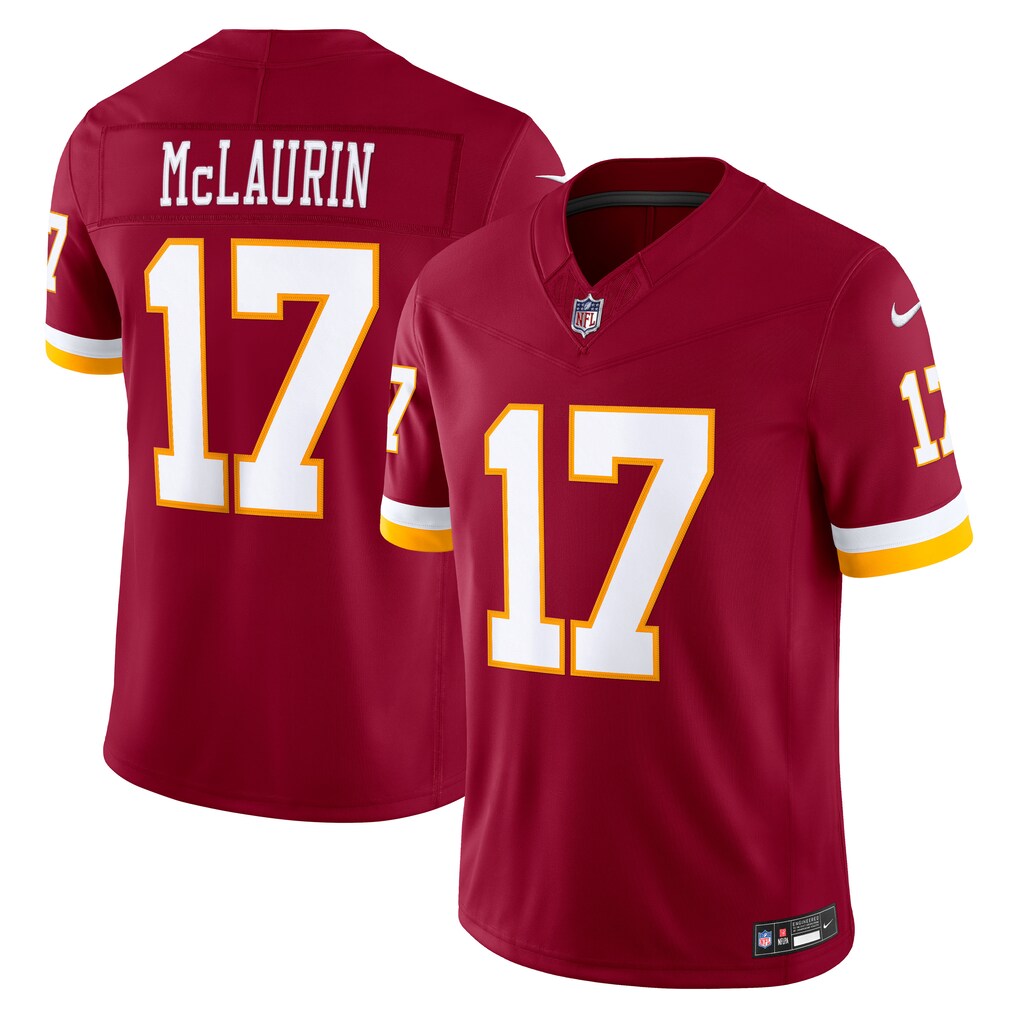Men's Washington Commanders Terry McLaurin Nike Burgundy Vapor F.U.S.E. Sewn Down Limited Jersey - Jersey