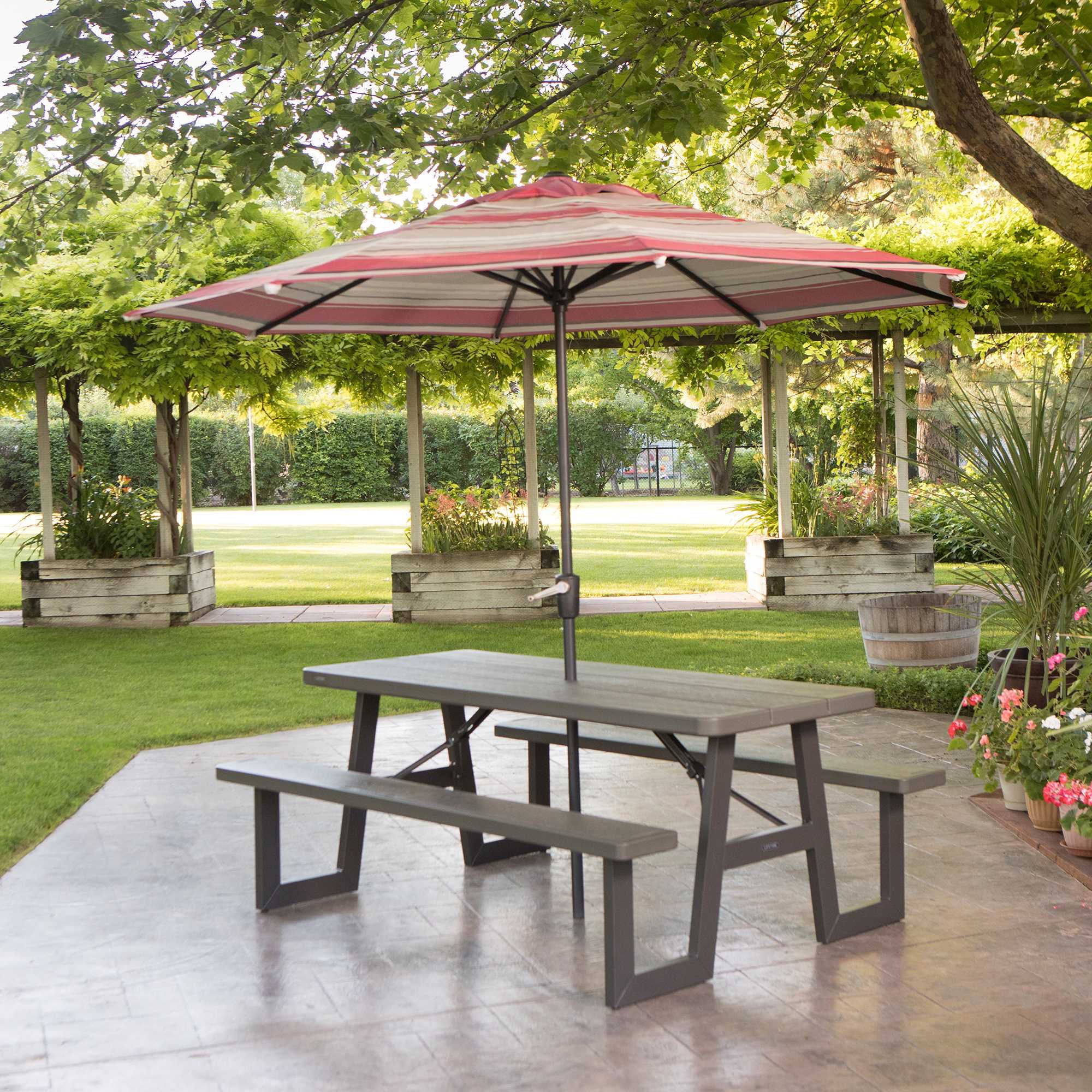 Lifetime 6-Foot W-Frame Folding Picnic Table, 60233