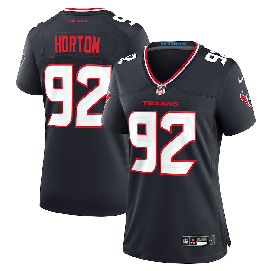 Women's Houston Texans Dylan Horton Nike Navy Team Game Jersey - Jersey