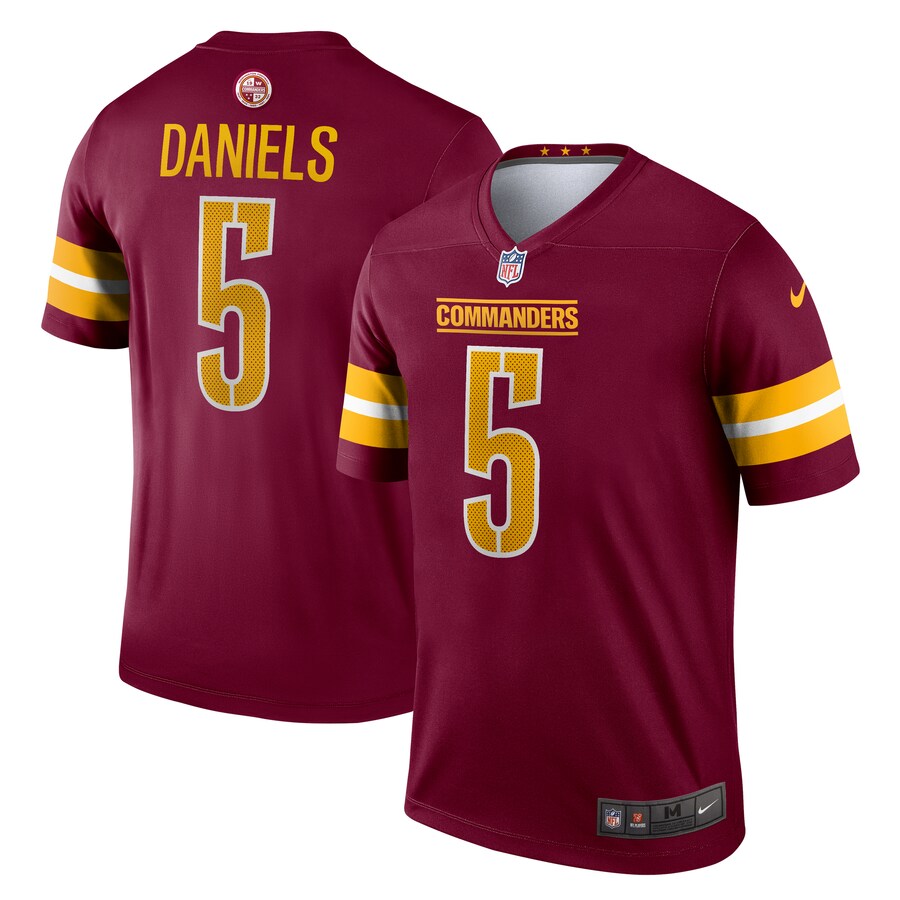 Men's Washington Commanders Jayden Daniels Nike Burgundy Team Legend Jersey - Jersey