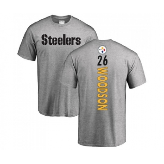 Football Pittsburgh Steelers #26 Rod Woodson Ash Backer T-Shirt - Jersey