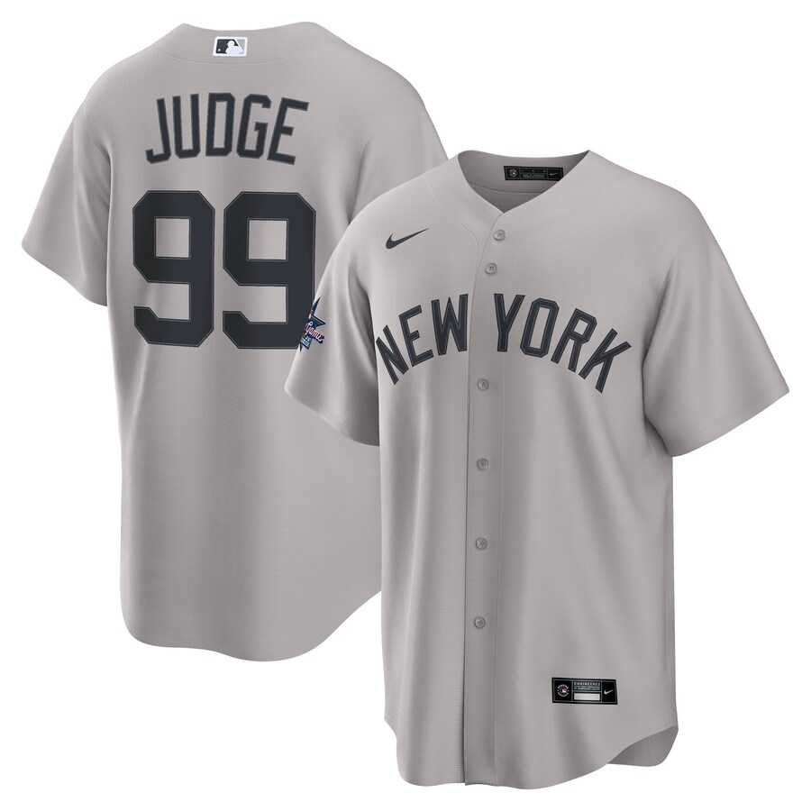 Youth New York Yankees Aaron Judge Nike Gray 2025 MLB All-Star Game Road Replica Player Jersey - Jersey