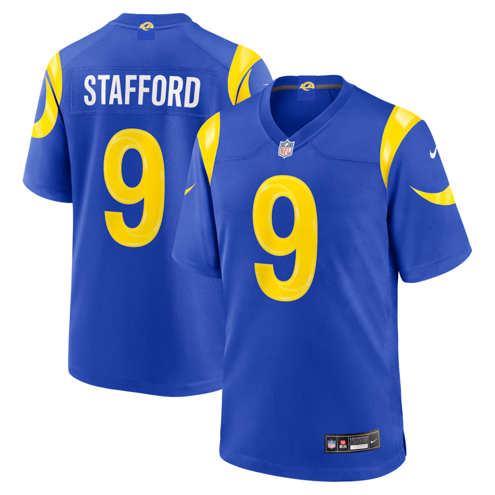 Men's Los Angeles Rams Matthew Stafford Nike Royal Team Game Player Jersey - Jersey