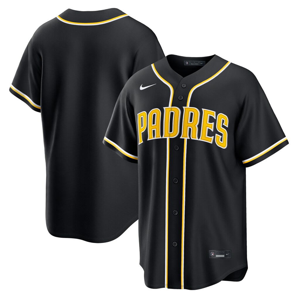 Men's San Diego Padres  Nike Fashion Replica Black Out Jersey - Jersey