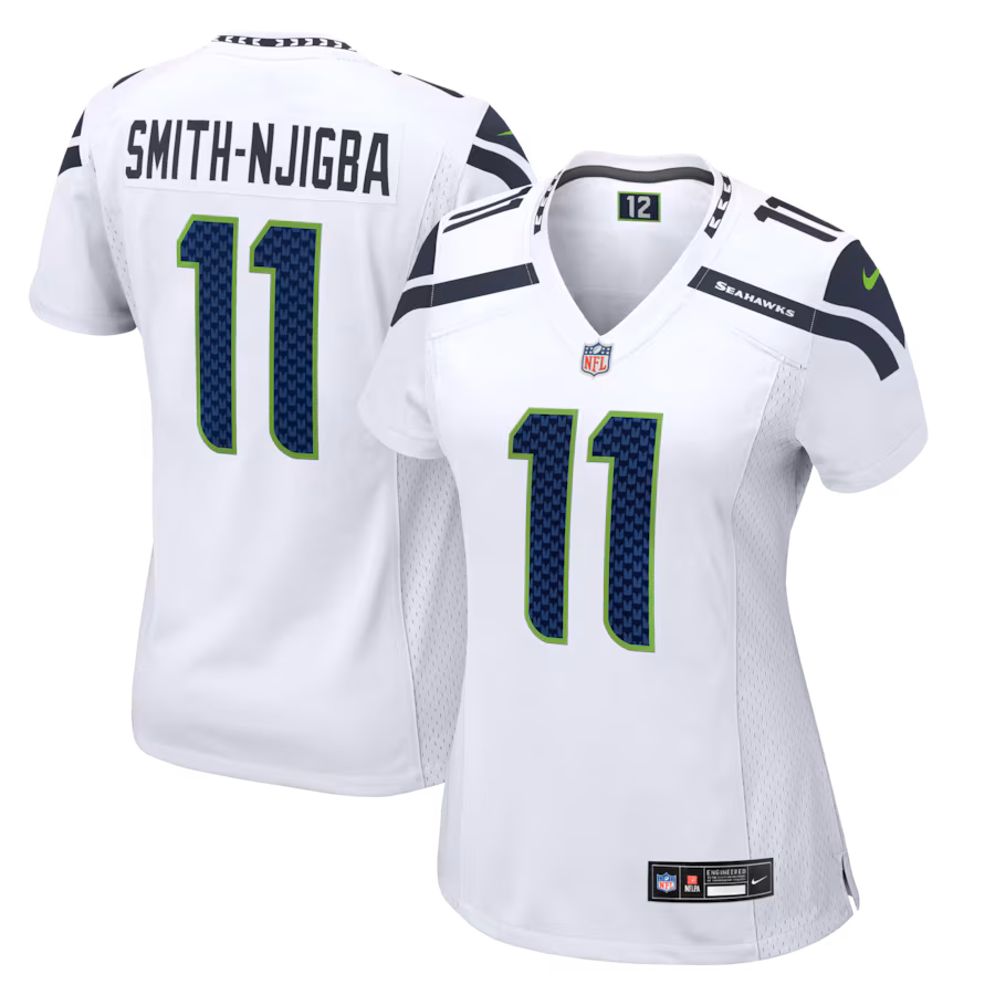 Women's Seattle Seahawks Jaxon Smith-Njigba Nike White Game Jersey - Jersey