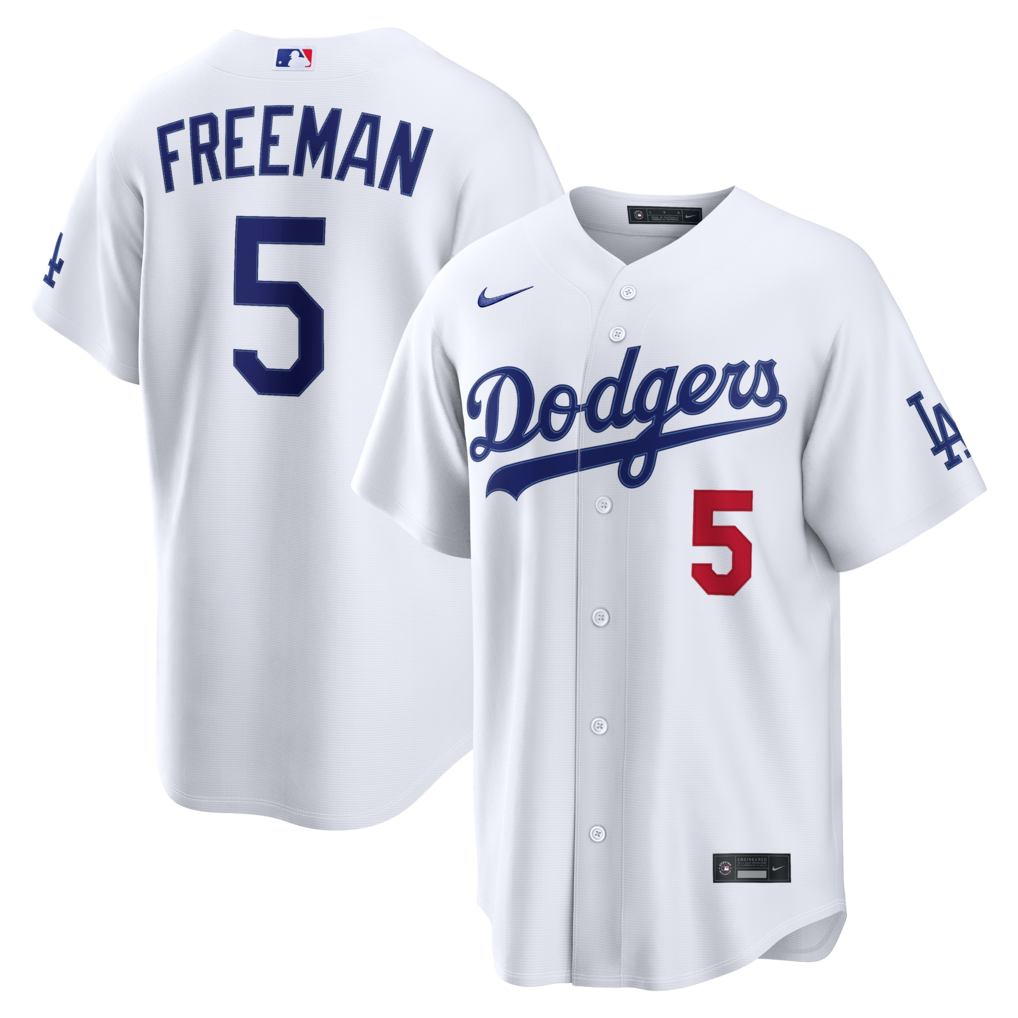 Men's Los Angeles Dodgers Freddie Freeman Nike White Home Stadium Jersey - Jersey
