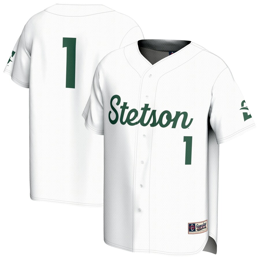 Unisex GameDay Greats #1 White Stetson Hatters Lightweight Baseball Fashion Jersey - Jersey