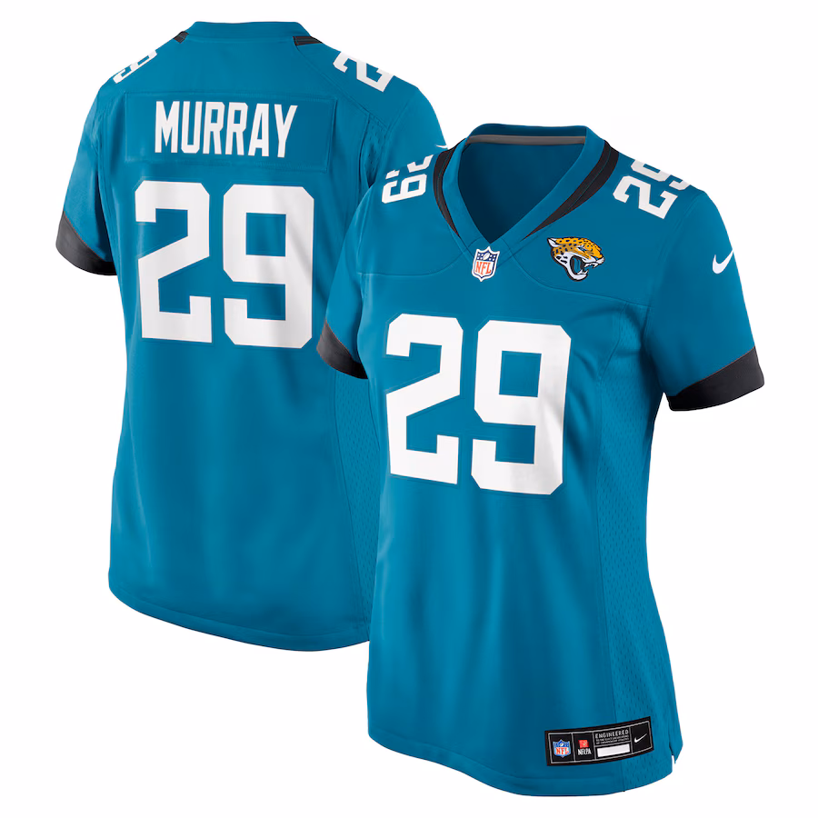 Women's Jacksonville Jaguars Eric Murray Nike Teal Team Game Jersey - Jersey