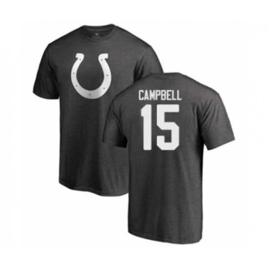 Football Indianapolis Colts #15 Parris Campbell Ash One Color T-Shirt - Jersey