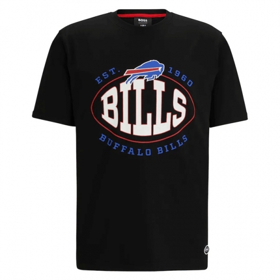 Men's Buffalo Bills Black BOSS X Trap T Shirt - Jersey