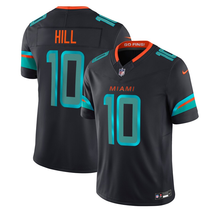 Men's Miami Dolphins Tyreek Hill Nike Pitch Blue 2025 Rivalries Collection Limited Jersey - Jersey