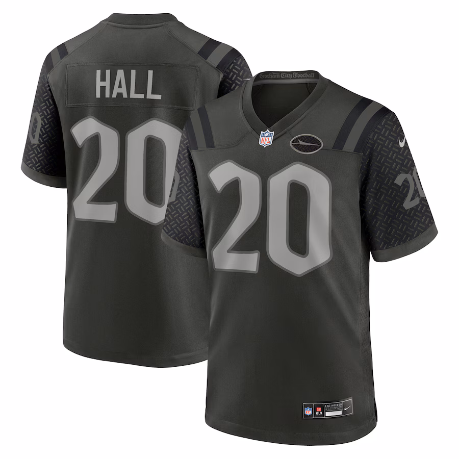 Men's New York Jets Breece Hall Nike Gotham Green 2025 Rivalries Collection Game Jersey - Jersey