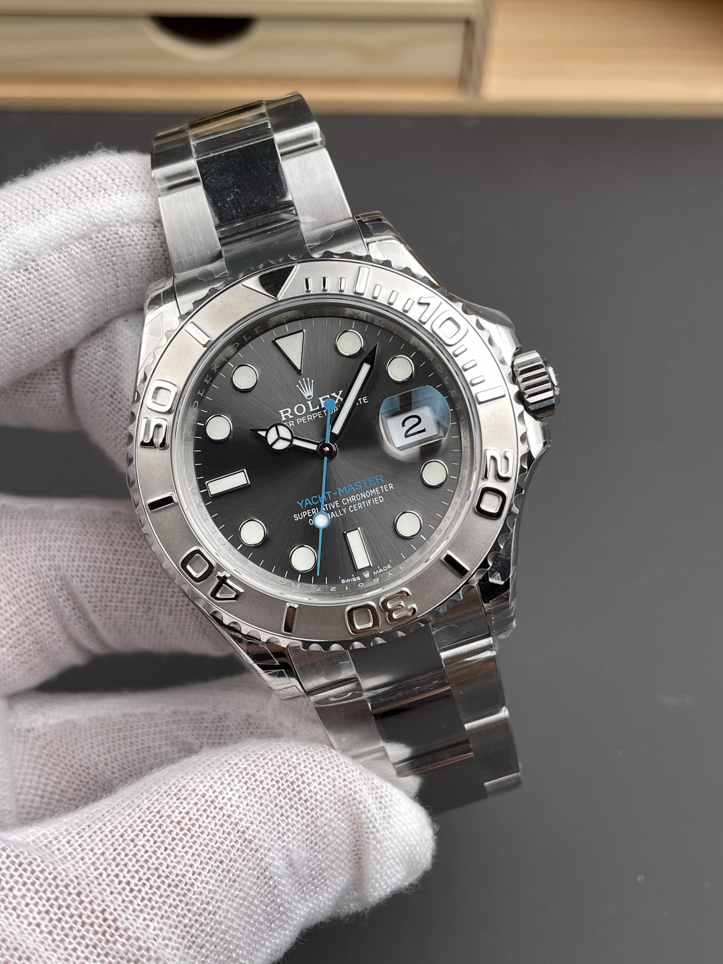 Rolex Yacht-Master Platinum Steel Automatic Watch