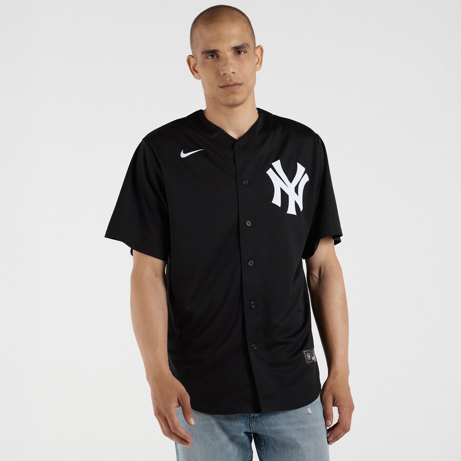 Men's New York Yankees Aaron Judge Nike Black Lights Out Replica Player Jersey - Jersey