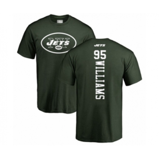 Football New York Jets #95 Quinnen Williams Green Backer T-Shirt - Jersey