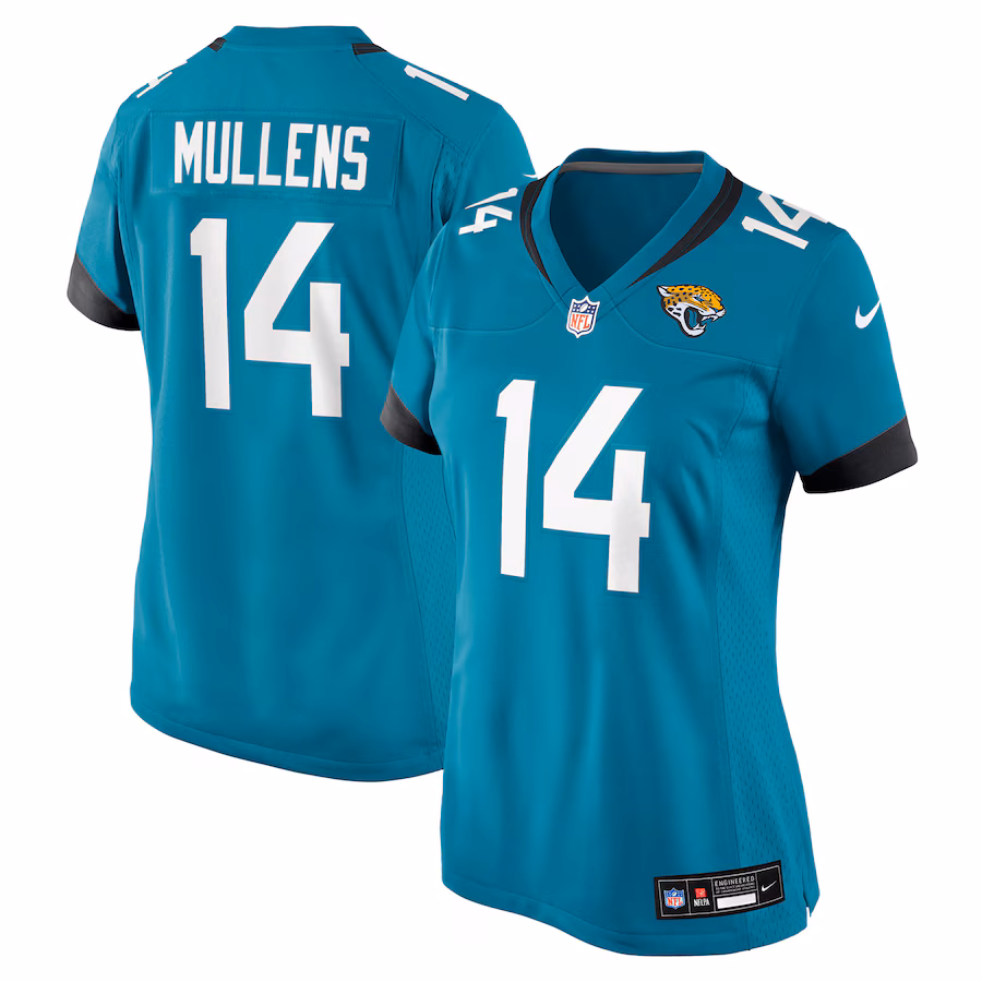 Women's Jacksonville Jaguars Nick Mullens Nike Teal Team Game Jersey - Jersey