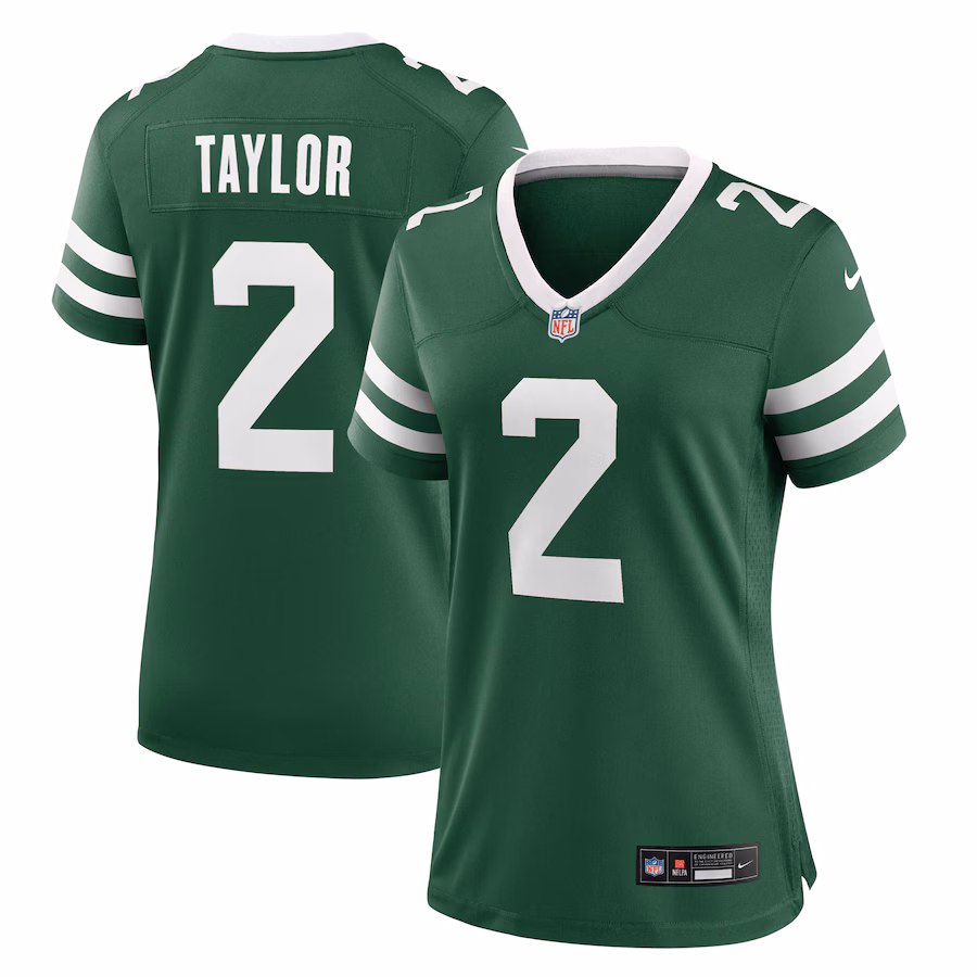 Women's New York Jets Tyrod Taylor Nike Legacy Green Game Jersey - Jersey