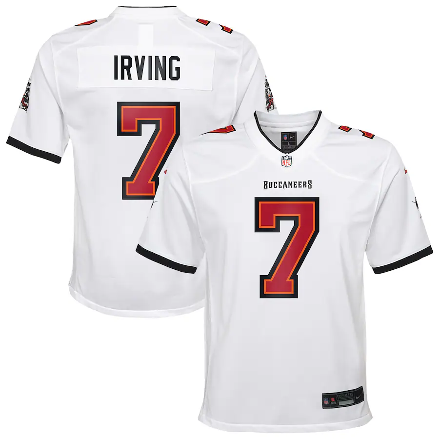 Youth Tampa Bay Buccaneers Bucky Irving Nike White White Game Jersey - Jersey