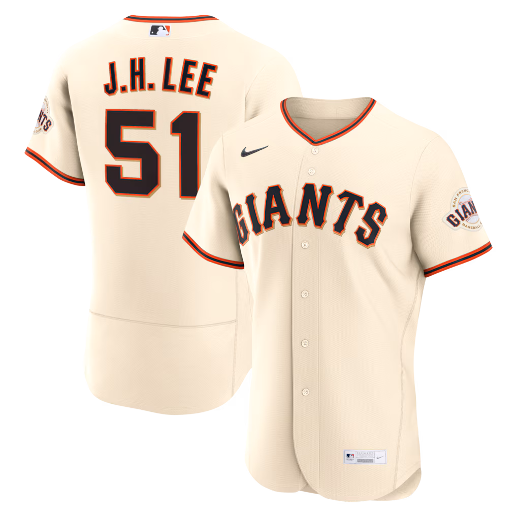 Men's San Francisco Giants Jung Hoo Lee Nike Cream Home Authentic Jersey - Jersey