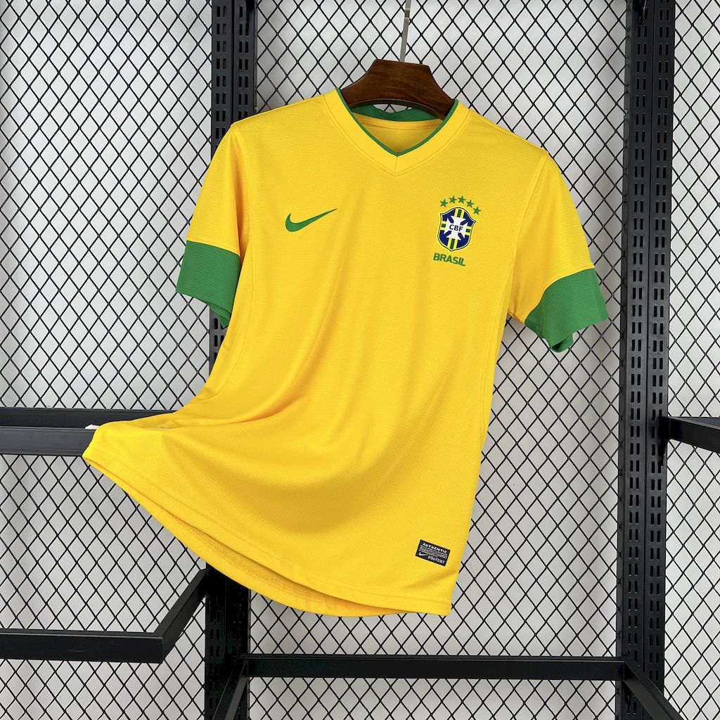 Brazil Retro Jersey Custom Home Soccer Jersey 2012 - Jersey
