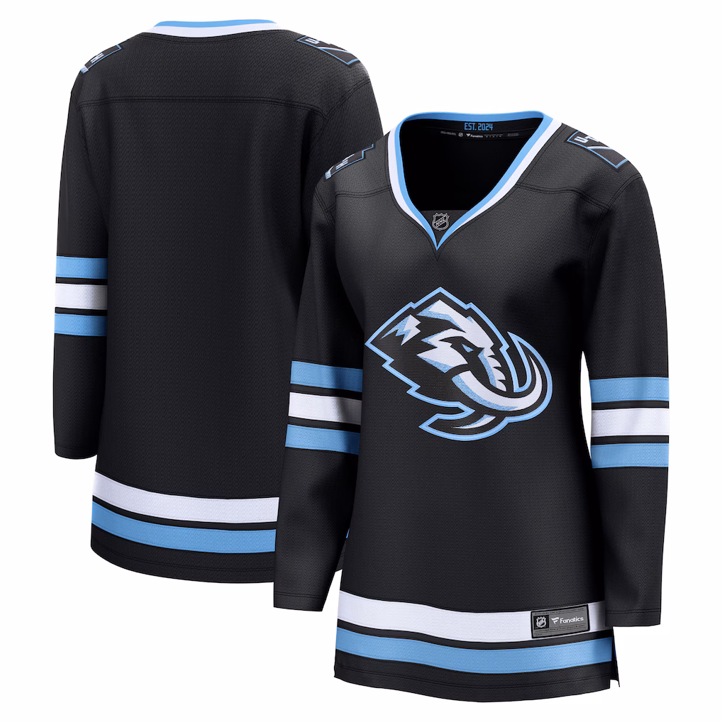 Women's Utah Mammoth Fanatics Black Home Breakaway Jersey - Jersey
