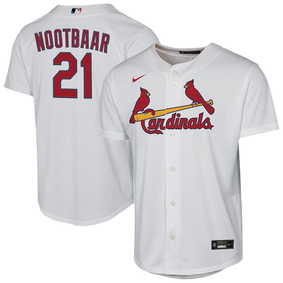 Youth St. Louis Cardinals Lars Nootbaar Nike White Home Replica Player Jersey - Jersey