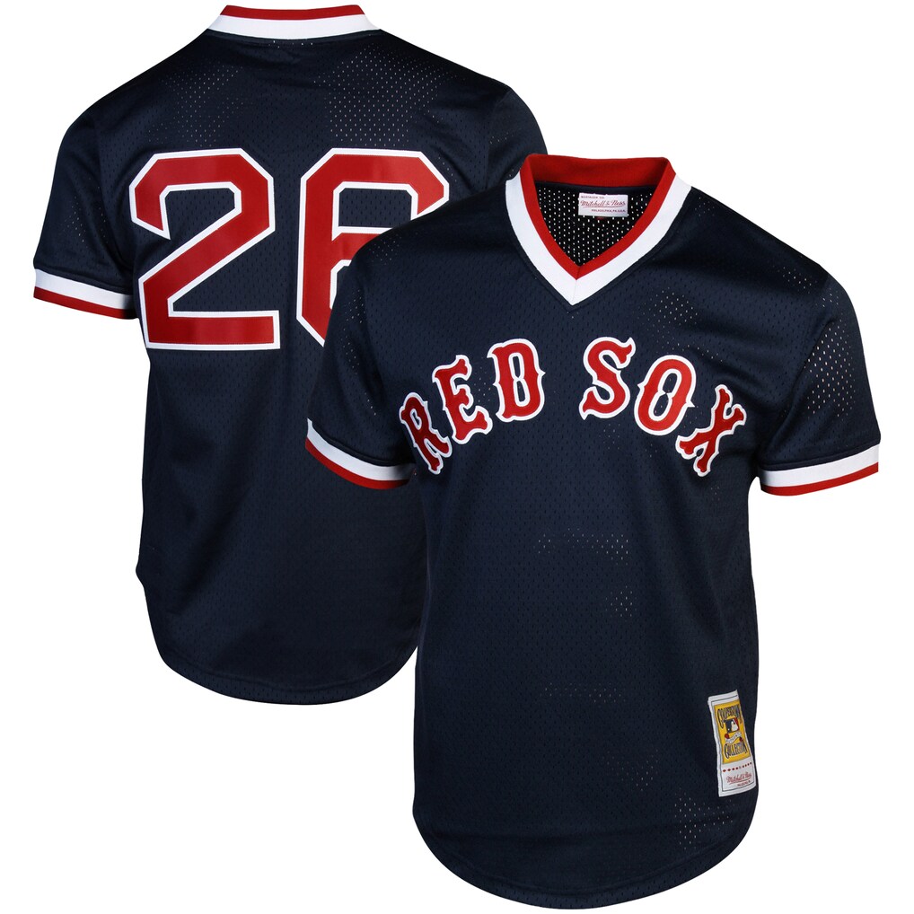 Men's Boston Red Sox Wade Boggs Mitchell & Ness Navy Authentic Batting Practice Jersey - Jersey