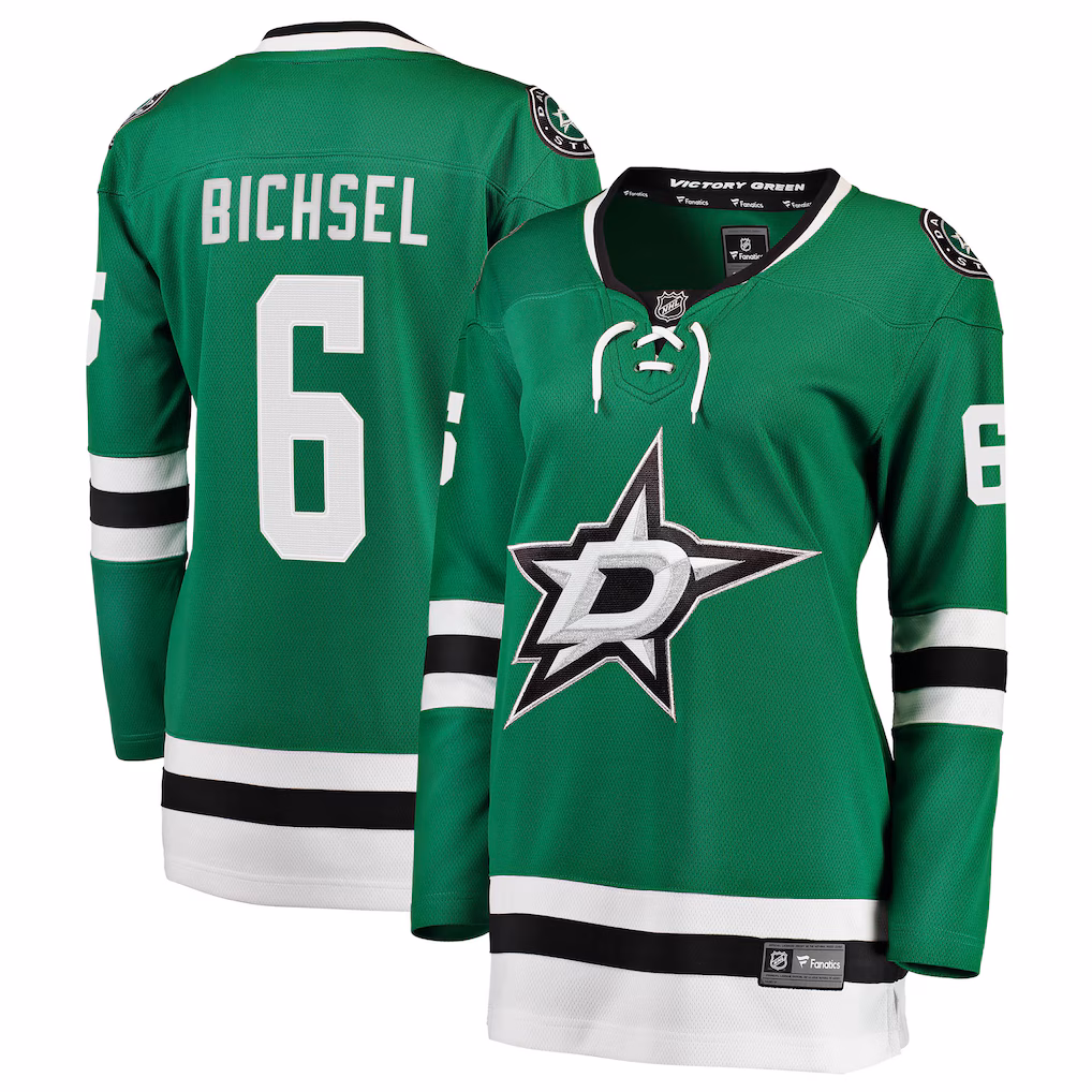 Women's Dallas Stars Lian Bichsel Fanatics Kelly Green Home Breakaway Jersey - Jersey