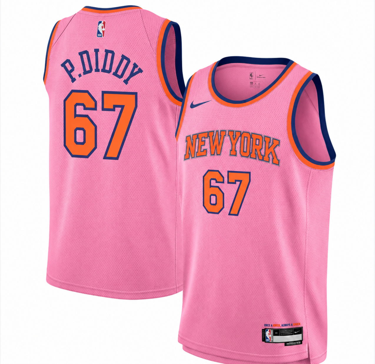 Custom‑made New York Knicks jersey for Diddy - Jersey