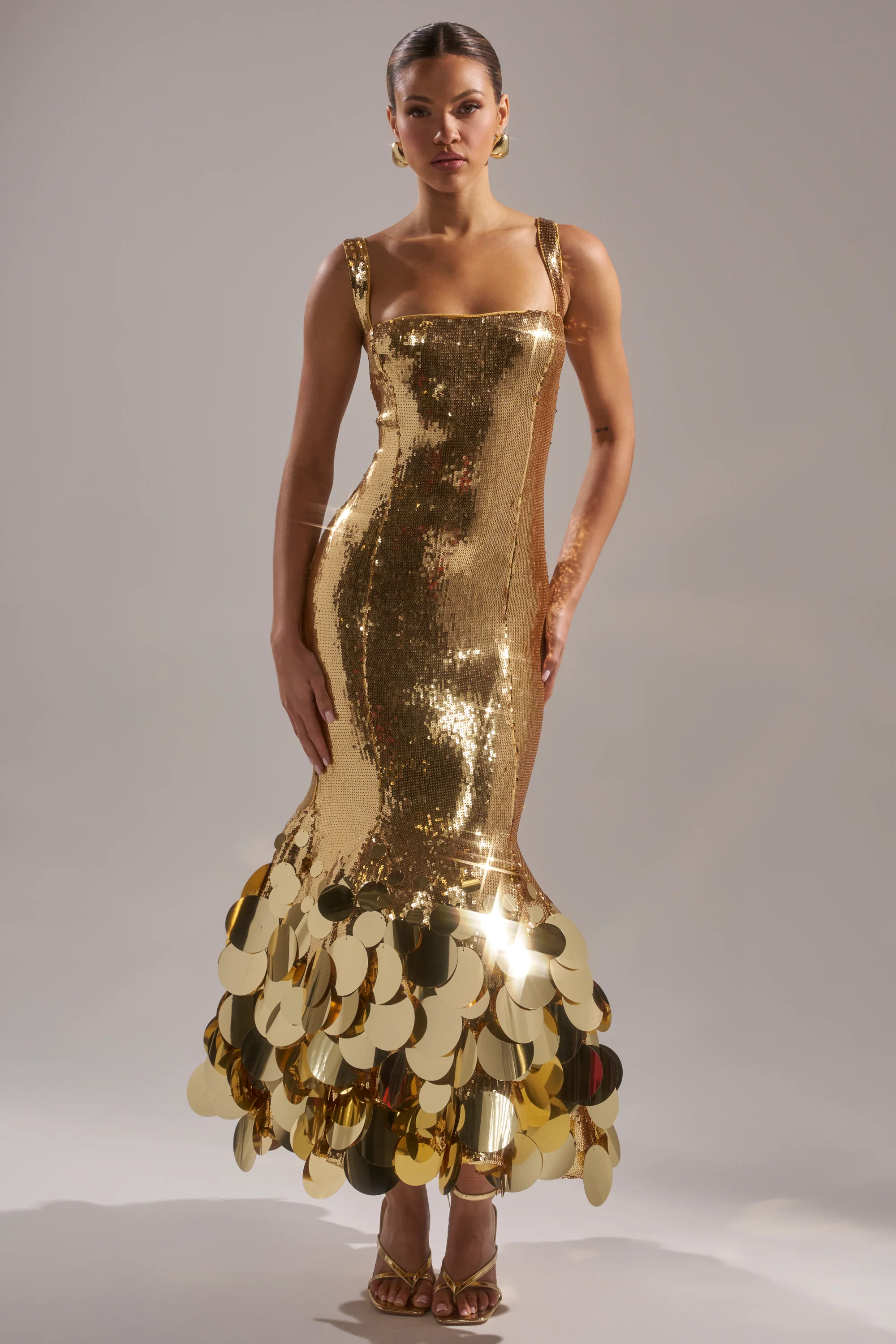LIFE OF THE PARTY SEQUIN MIDI DRESS - Akira Wear