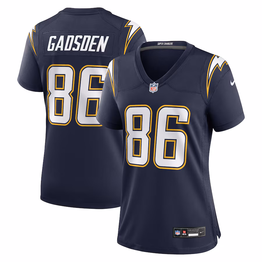 Women's Los Angeles Chargers Oronde Gadsden Nike Navy Alternate 2 Super Chargers Game Jersey - Jersey