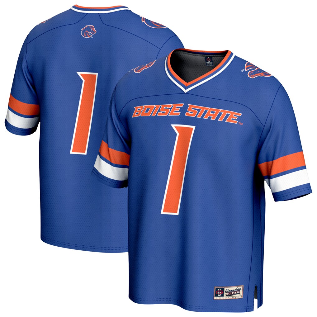 Unisex GameDay Greats Royal Boise State Broncos Collegiate Football Lightweight Fashion Jersey - Jersey