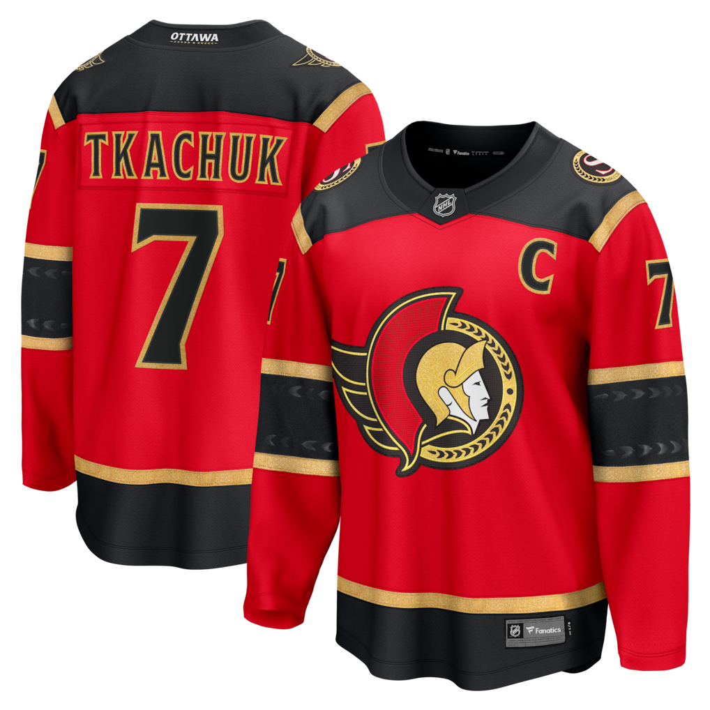 Men's Ottawa Senators Brady Tkachuk Fanatics Red Alternate Breakaway Jersey - Jersey