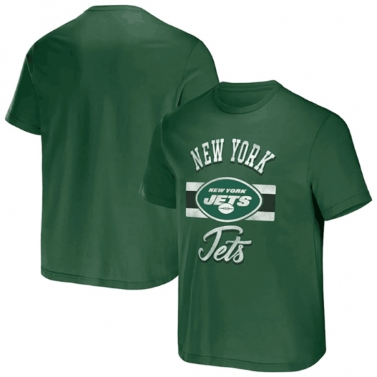 Men's New York Jets Green X Darius Rucker Collection Stripe T Shirt - Jersey