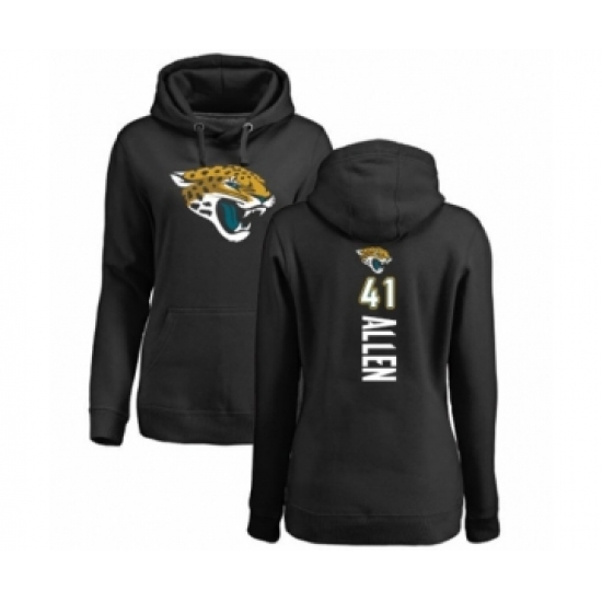 Football Women's Jacksonville Jaguars #41 Josh Allen Black Backer Pullover Hoodie - Jersey
