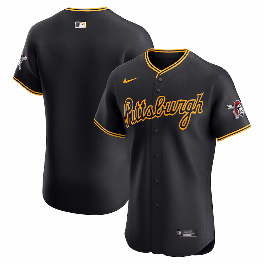 Men's Pittsburgh Pirates Nike Black Alternate 2 Elite Jersey - Jersey