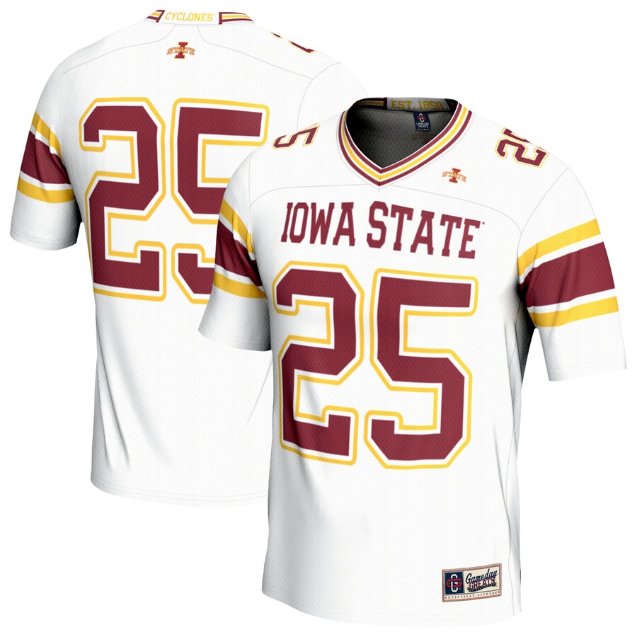 Youth GameDay Greats White Iowa State Cyclones Lightweight Collegiate Football Fashion Jersey - Jersey