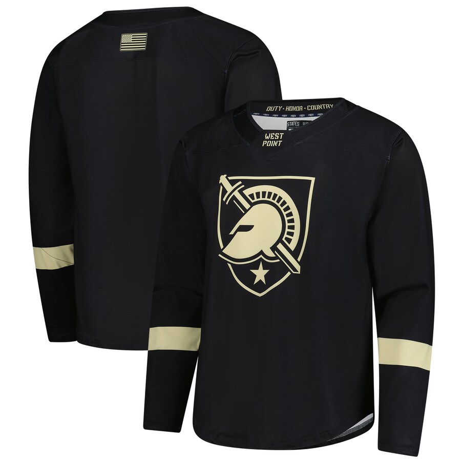 Men's Black Army Black Knights Replica Hockey Jersey - Jersey