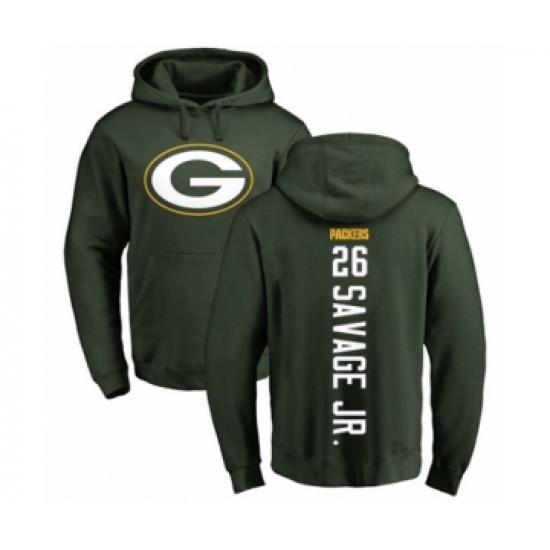 Football Green Bay Packers #26 Darnell Savage Jr. Green Backer Hoodie - Jersey