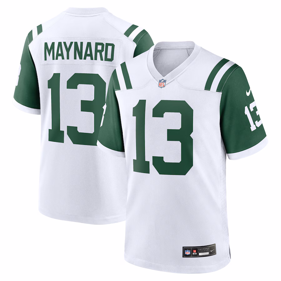Men's New York Jets Don Maynard Nike White Retired Player Alternate Game Jersey - Jersey