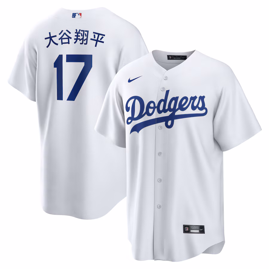 Men's Los Angeles Dodgers Shohei Ohtani Nike White Home Replica Jersey - Jersey