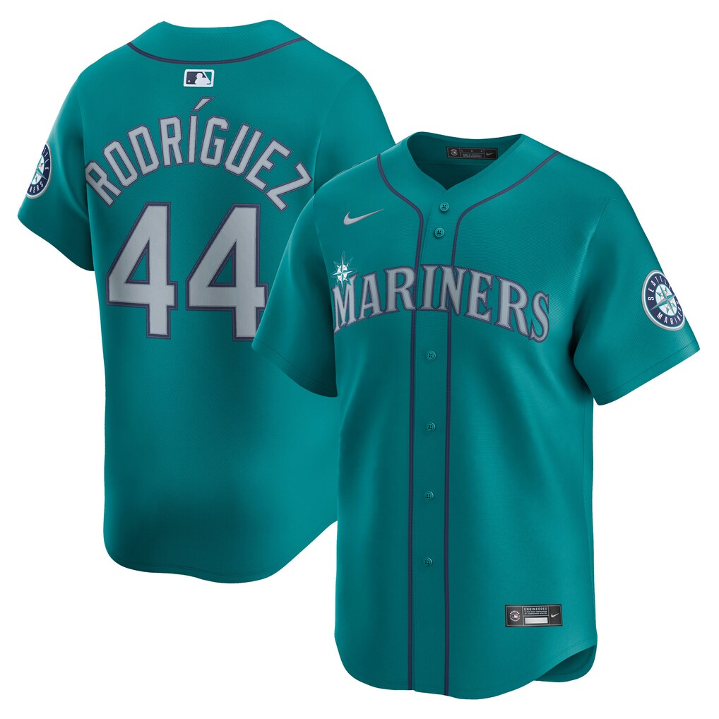Men's Seattle Mariners Julio Rodríguez Nike Teal Alternate Limited Player Jersey - Jersey