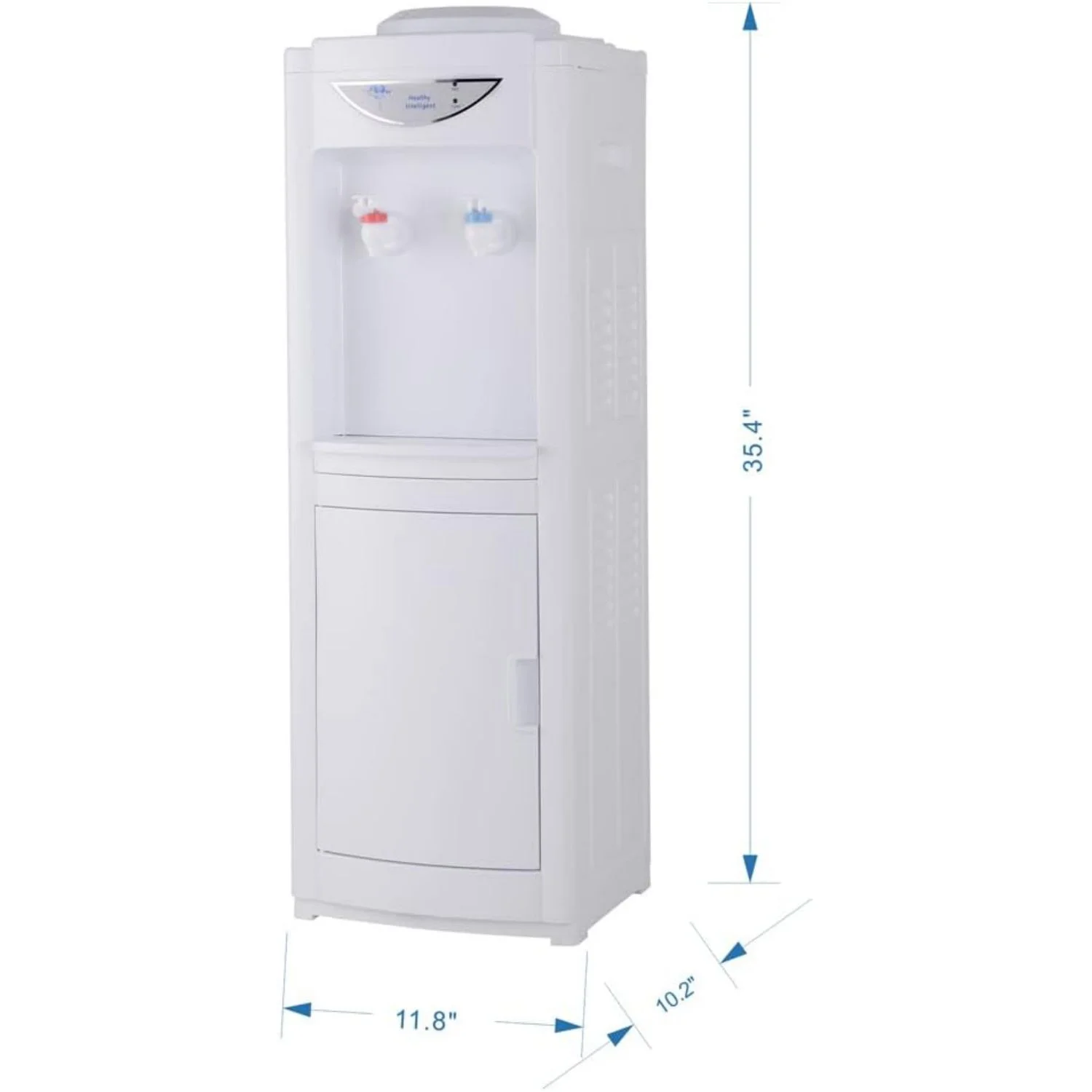 Top Loading Water Cooler Dispenser, Hot & Cold Water Cooler 5 Gallon with Children Safety Lock Storage Cabinet for Home Office Indoor Use