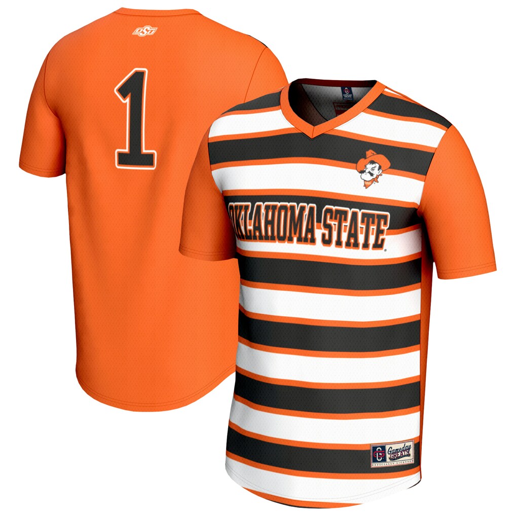 Unisex GameDay Greats Orange Oklahoma State Cowboys Lightweight Collegiate #1 Soccer Fashion Jersey - Jersey