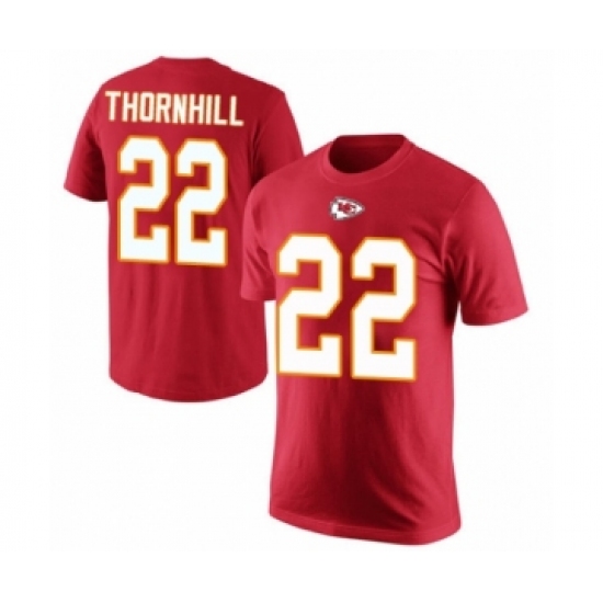 Football Men's Kansas City Chiefs #22 Juan Thornhill Red Rush Pride Name & Number T-Shirt - Jersey